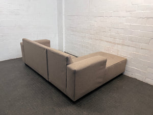 Light Brown Three Seater L-Shaped Couch