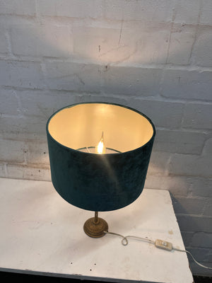 Lamp with Emerald Green Shade