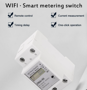 Gently Used Smart WiFi Geyser timer-Built in Watt meter-Smart Life/Tuya app - Monitor your Geyser or Aircon power consumption and switch on/off from anywhere in the world.