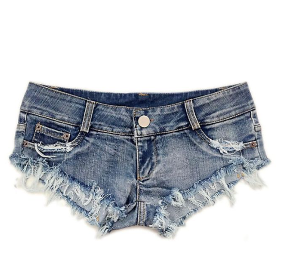 Gently Used UJC Mini Jeans Shorts - Vintage Washed Blue - S -