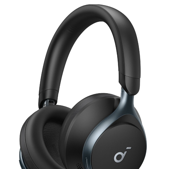 Nearly New Anker Soundcore Space One Active Noise Cancelling Bluetooth Headphones - Jet Black