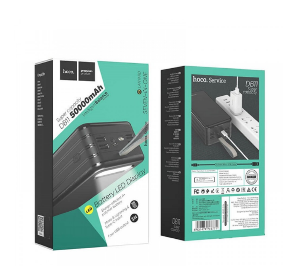 Nearly New Hoco DB11 Power Bank 50000mAh 7 in 1 Super Capacity - - 2ndhandwarehouse.com