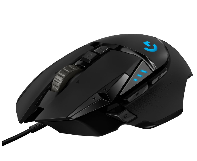 Nearly New Logitech G502 HERO High Performance Wired Gaming Mouse - Black