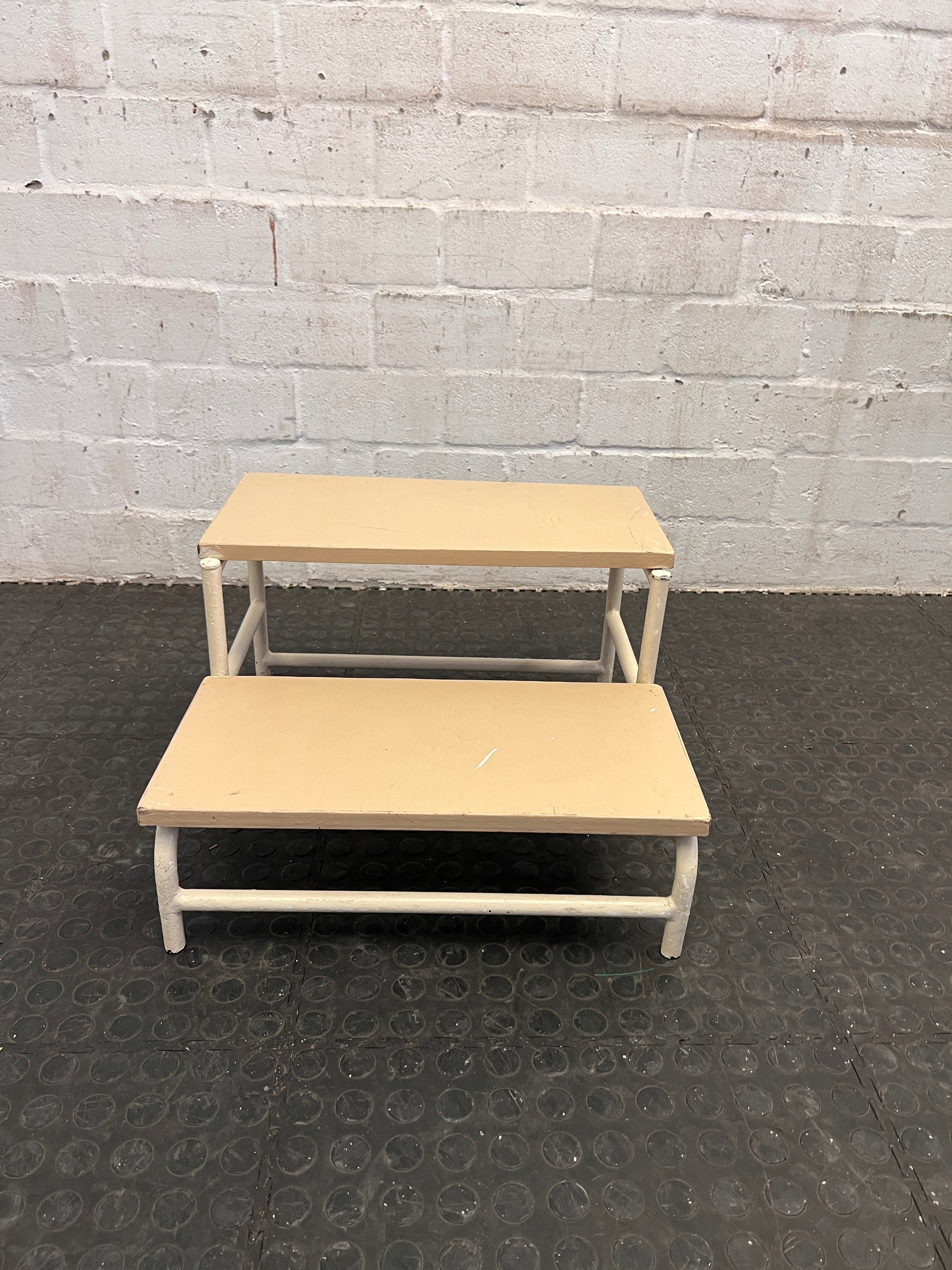 Beige Two Step Stool