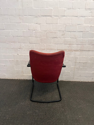 Red Office Visitors Chair