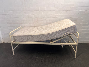 Hospital 3/4  Bed with White Mattress (Spring Loose Mattress)