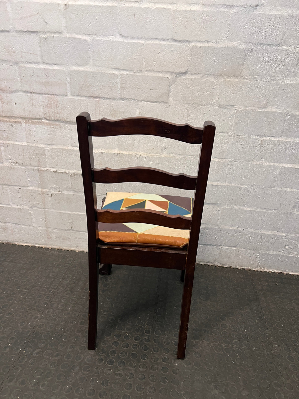 Colour Blocked Wooden Dining Chair - PRICE DROP