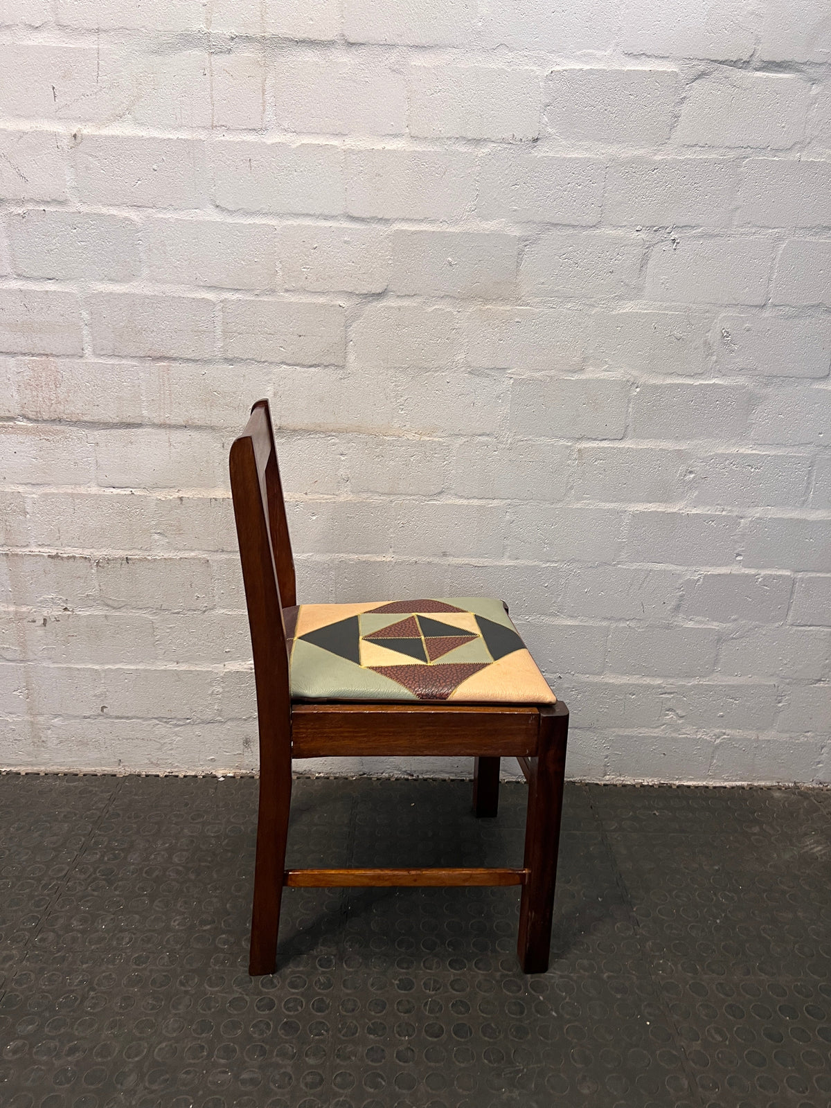 Colour Blocked Wooden Dining Chair (One Slat) - PRICE DROP