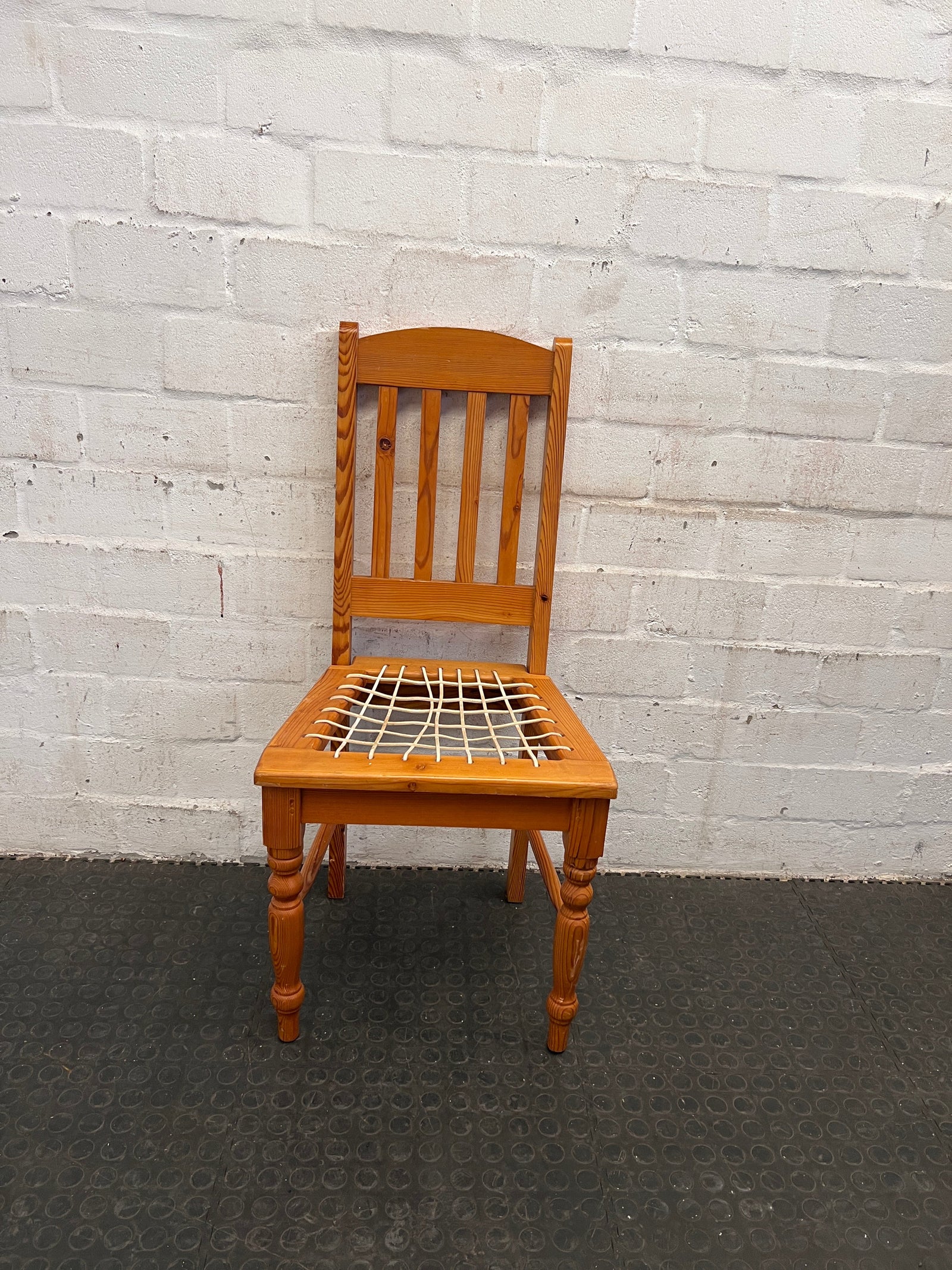 Golden Oak Riempies Chair - PRICE DROP - 2ndhandwarehouse.com