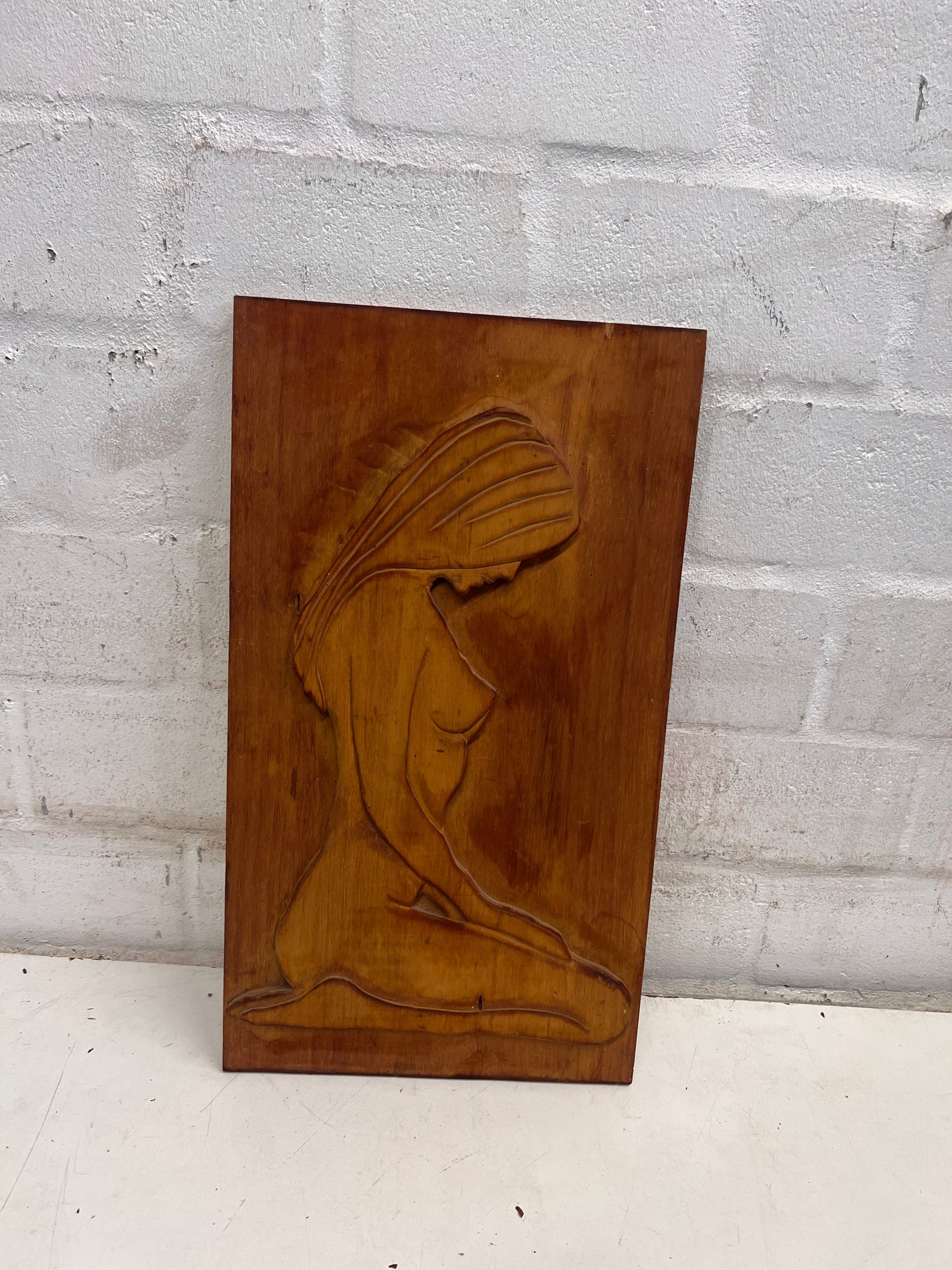 Naked Lady Carved Silhouette Wall Art
