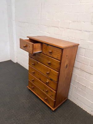 Pine Chest of 7 Drawers