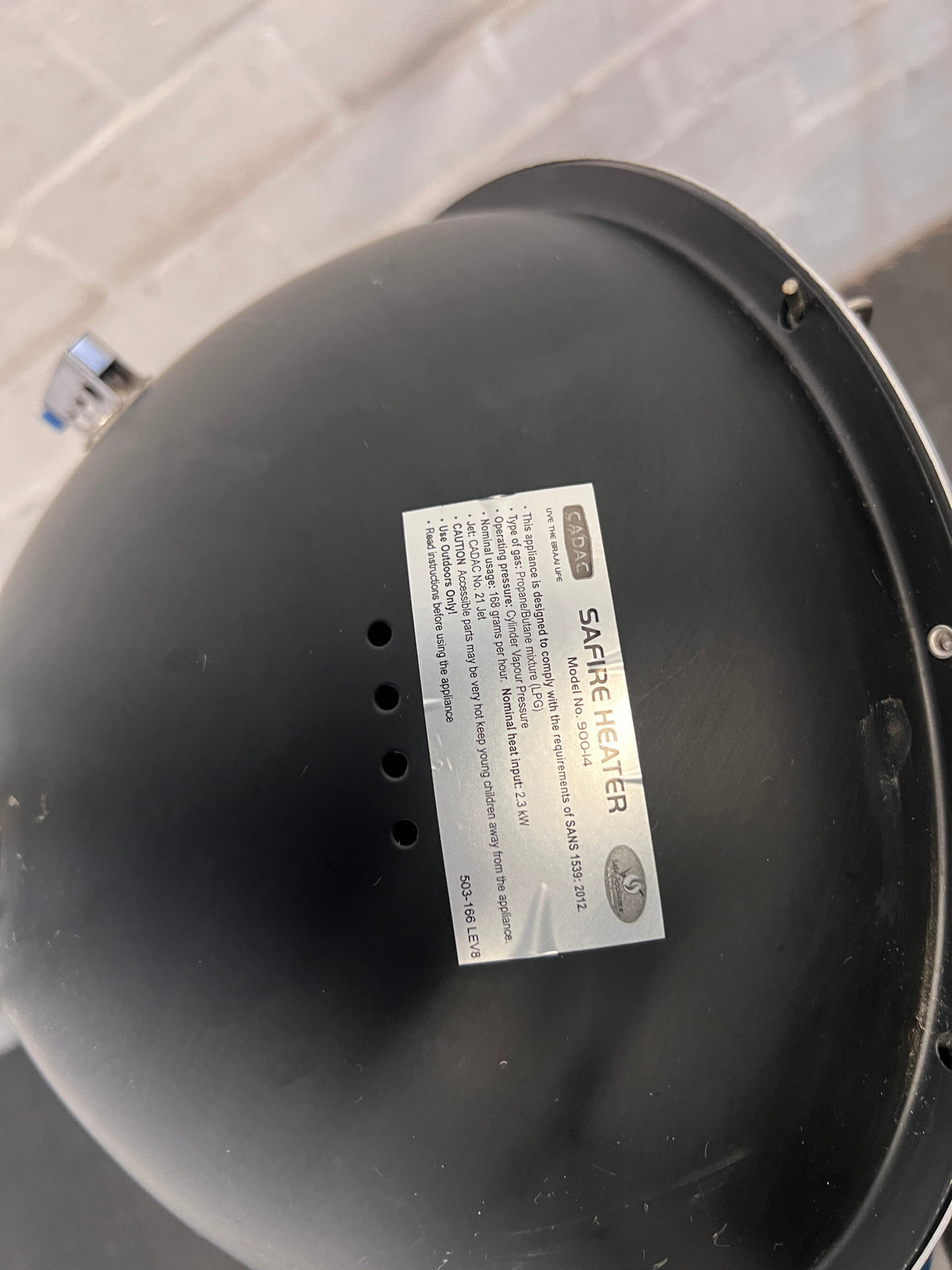 Gas Heater with Extension Pole (for use with gas bottle)(1.8m ) - PRICE DROP