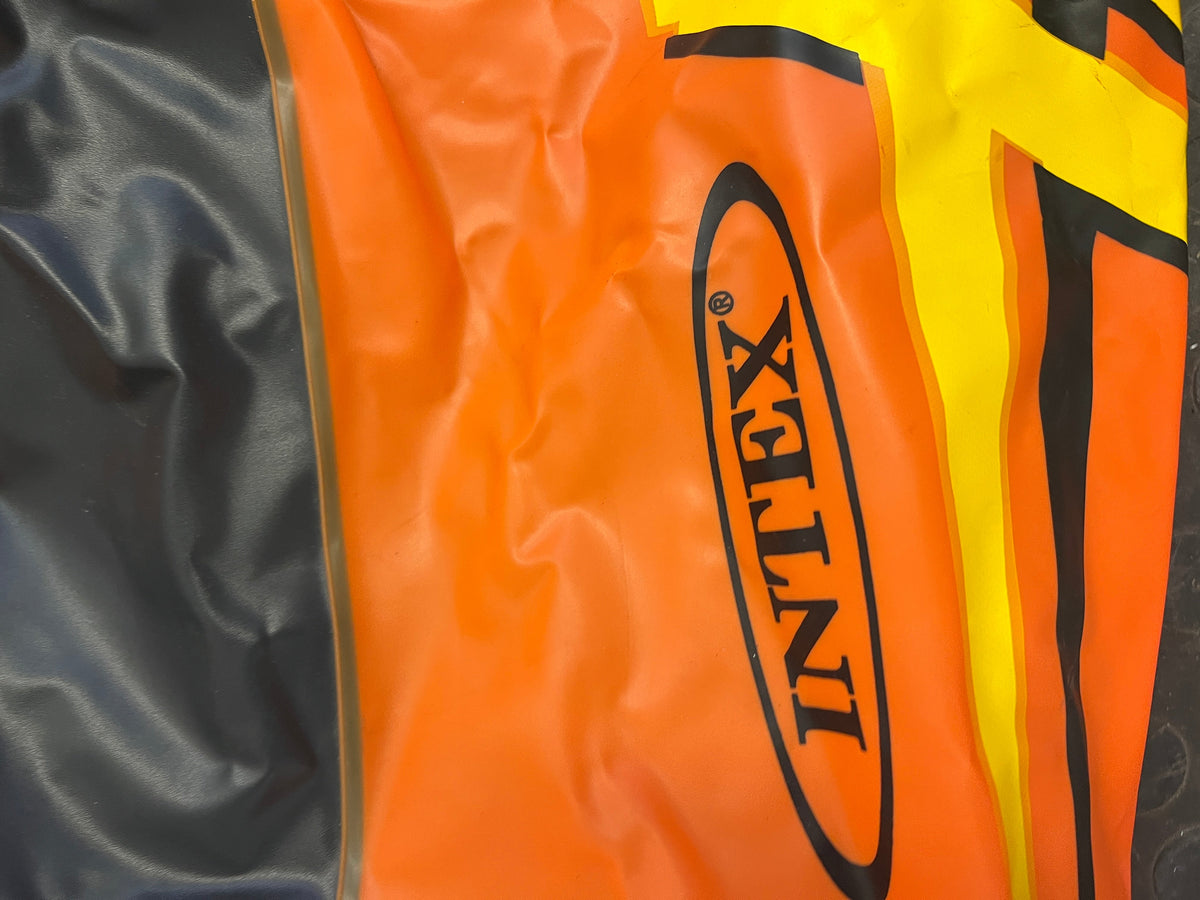 Orange Intex Pool Boat