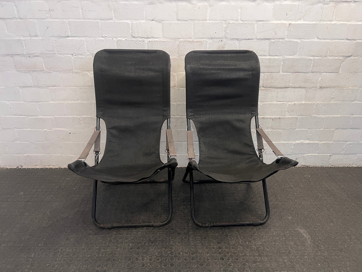 Black Outdoor Folding Chair