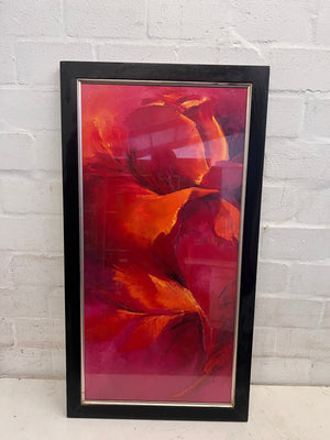 Red and Orange Abstract Wall Art