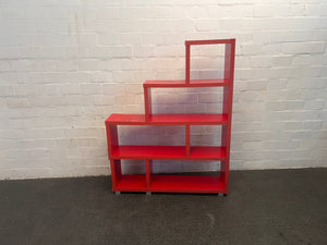 Red Modular Bookcase