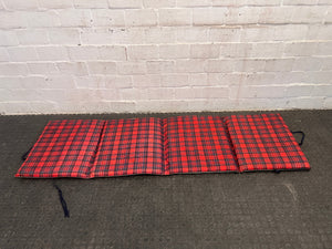 Red Plaid Camping Mattress