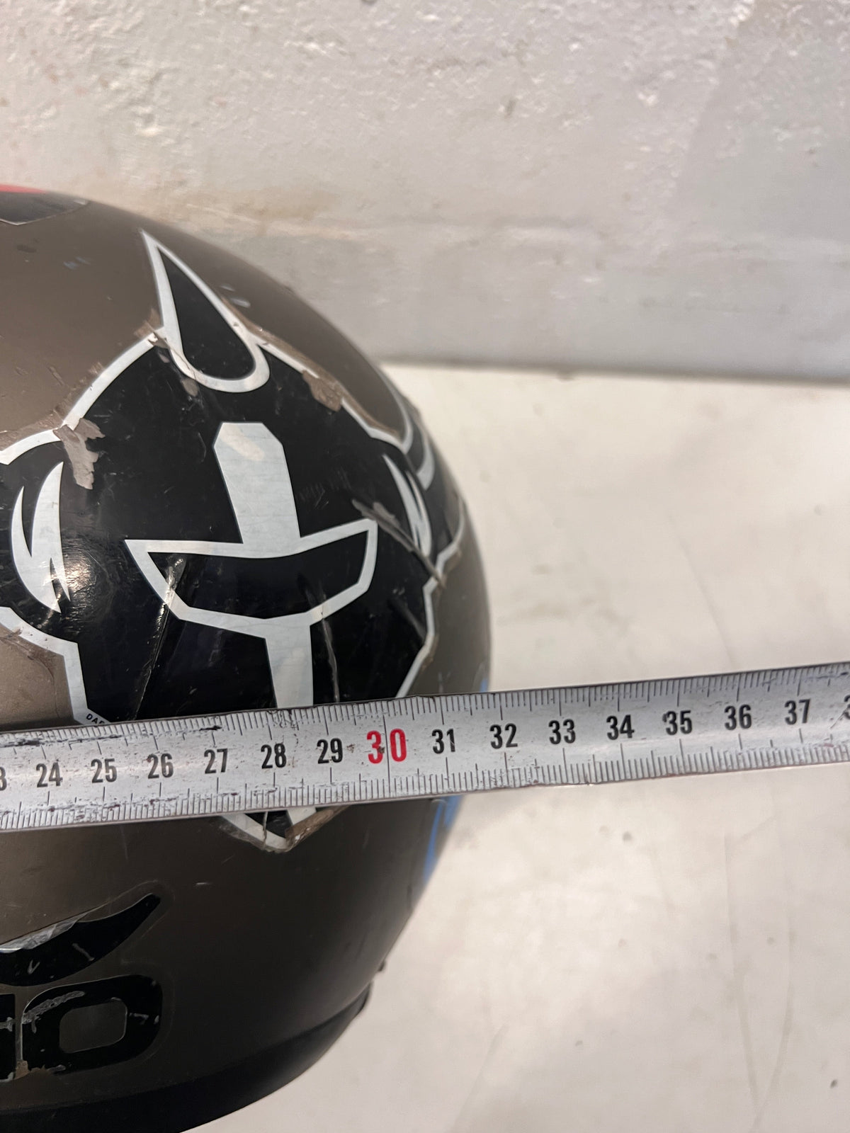 Sticker Bombed Motorcycle Helmet