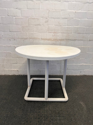 White Outdoor Plastic Table