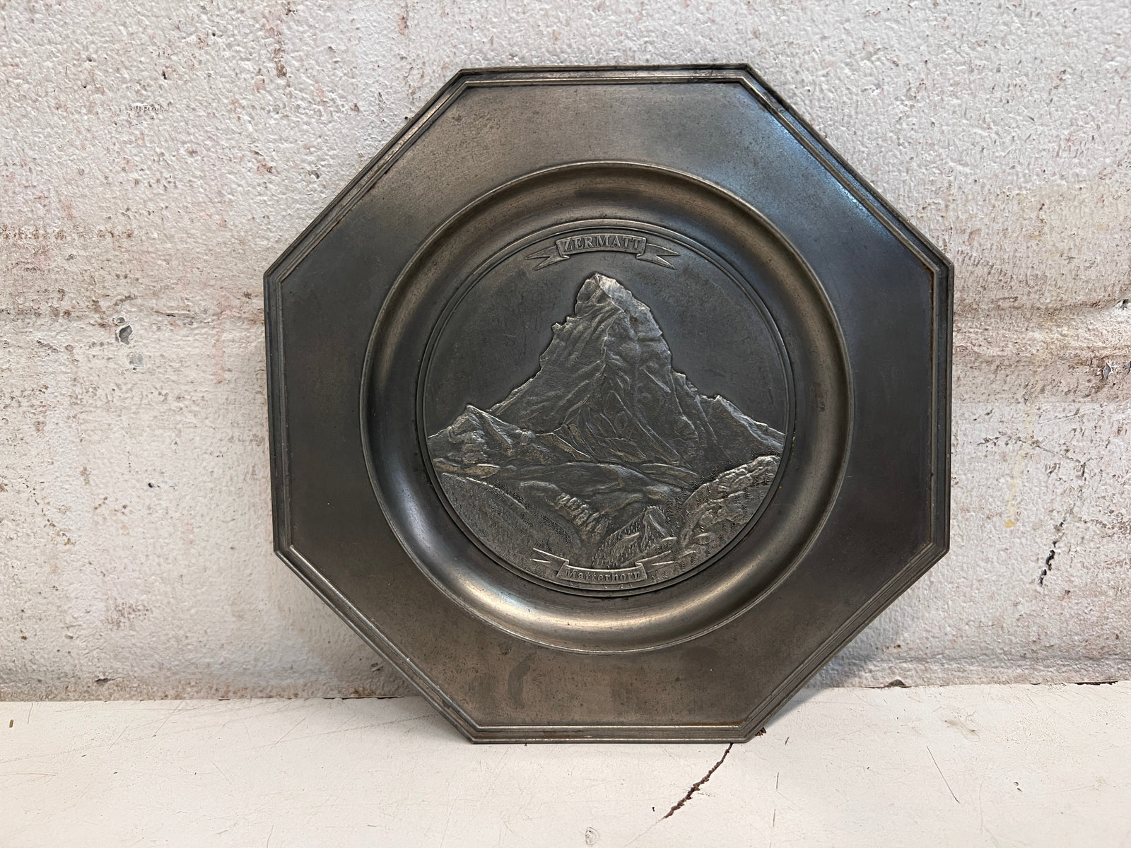 Decorative Pewter Dish Mattehorn