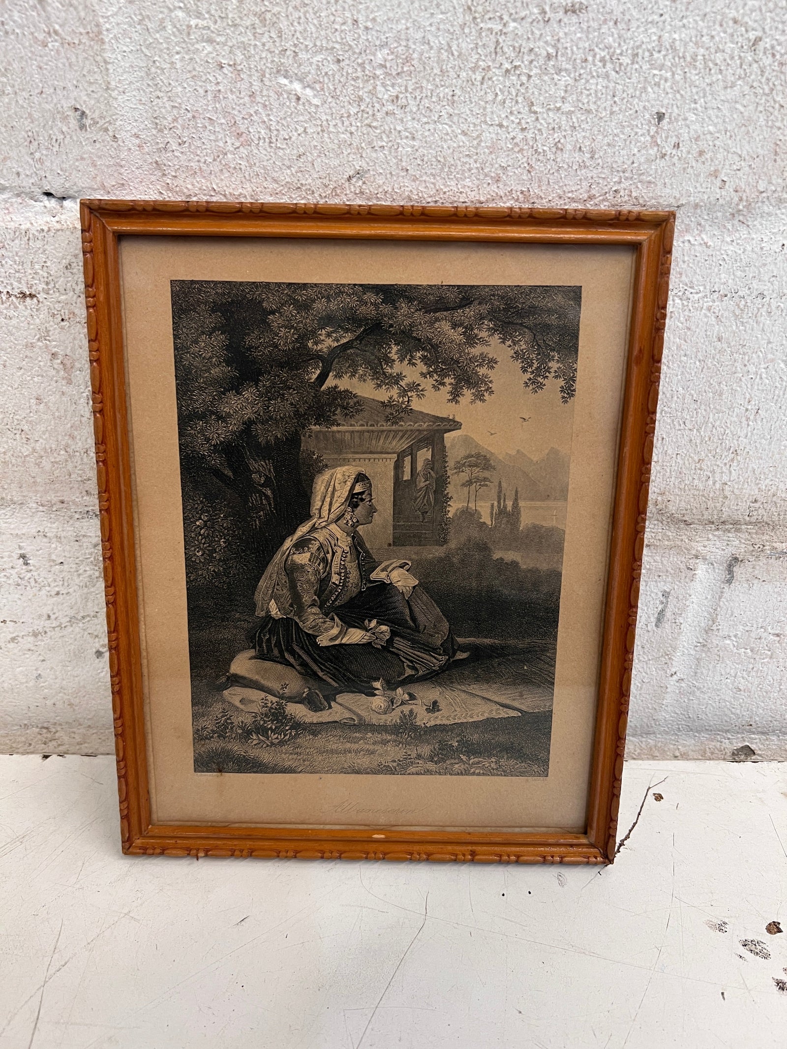 Resting Lady Framed Print