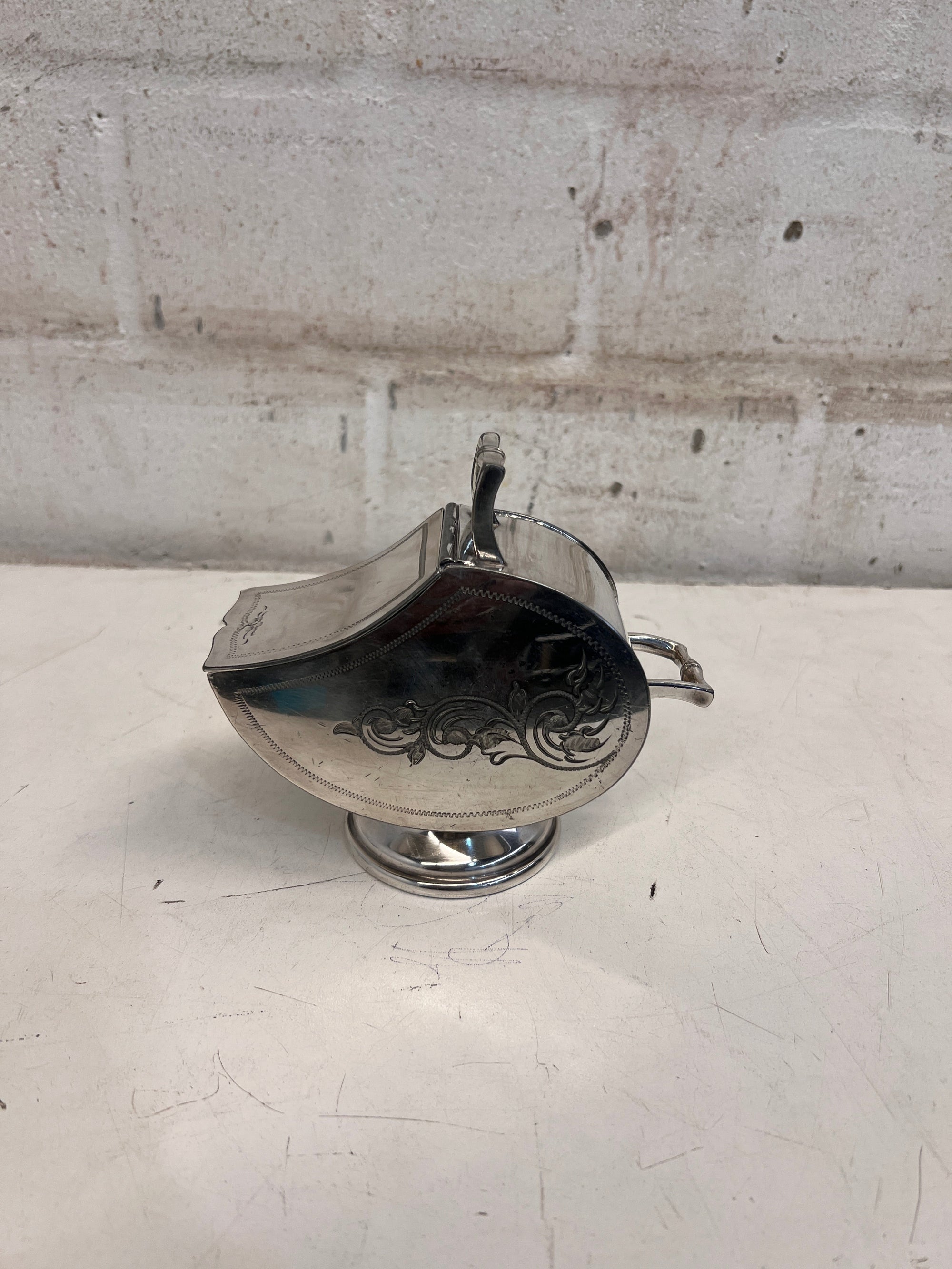 Silverplated Sugar Scuttle with Scoop