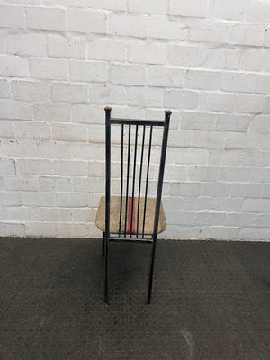 Steel Framed Dining Chair (Worn Seat)