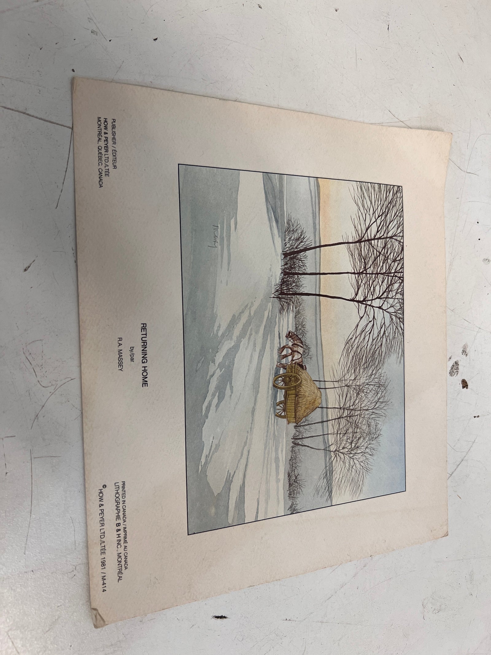 Trekking Vintage Art Print