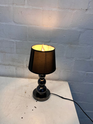 Black Lamp With Black Shade
