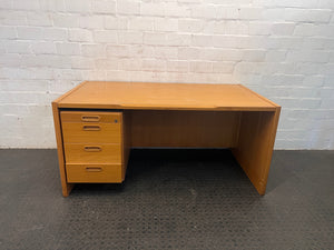 Four Drawer Solid Wood Desk