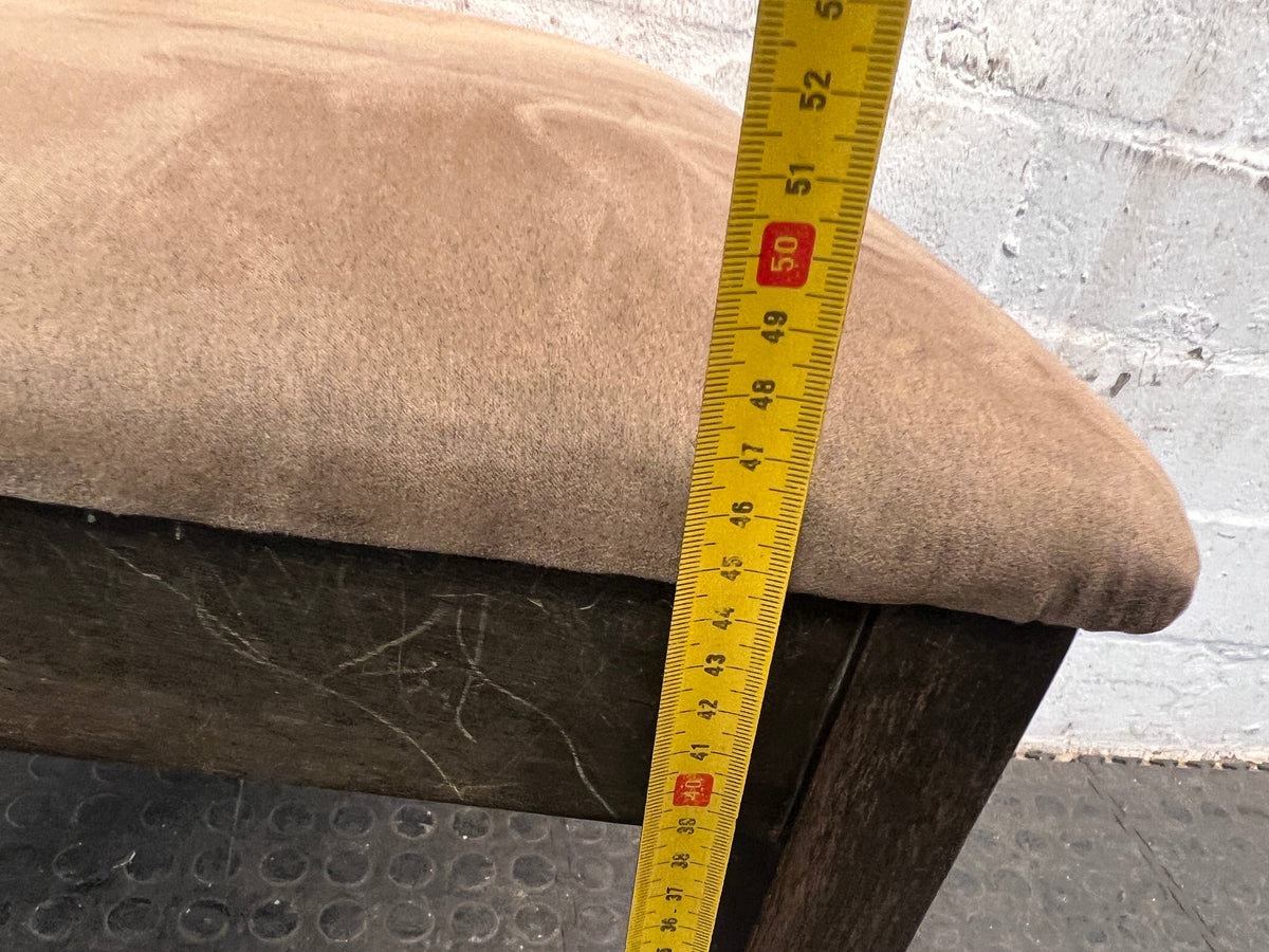 Wooden Suede Seat Dining Chair - PRICE DROP