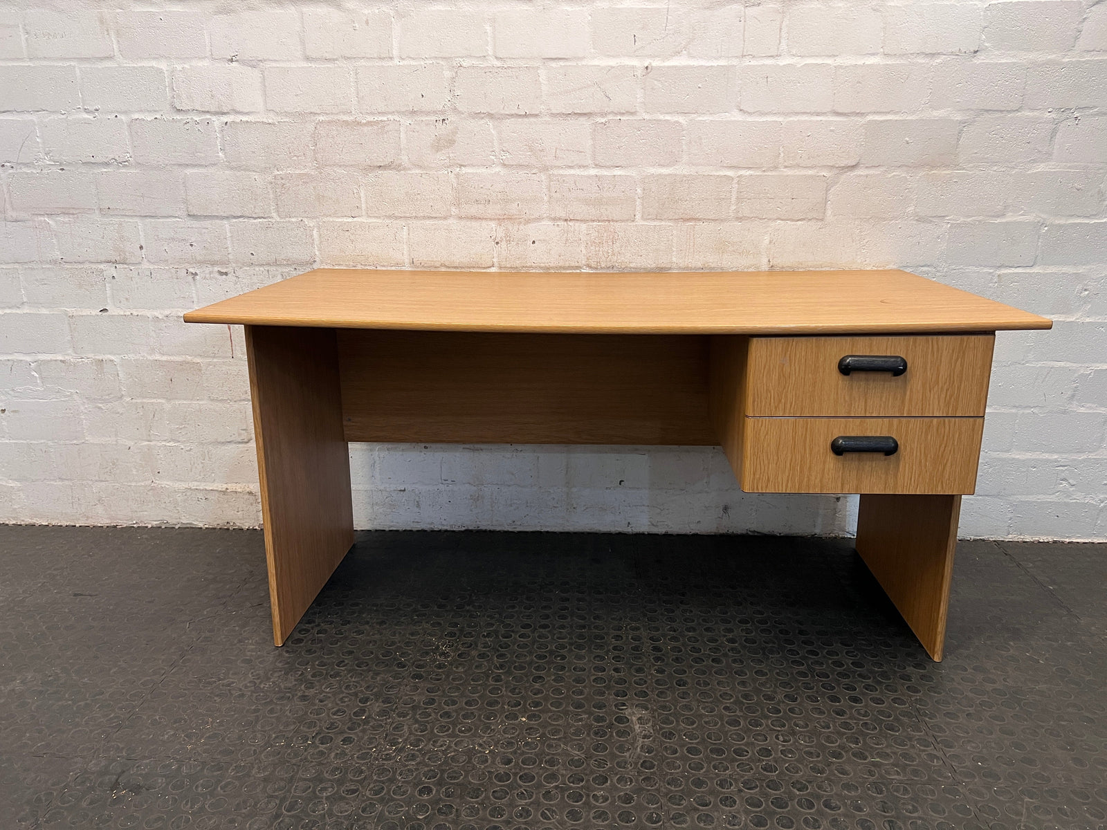 Wood Print Two Drawer Desk (RHS)