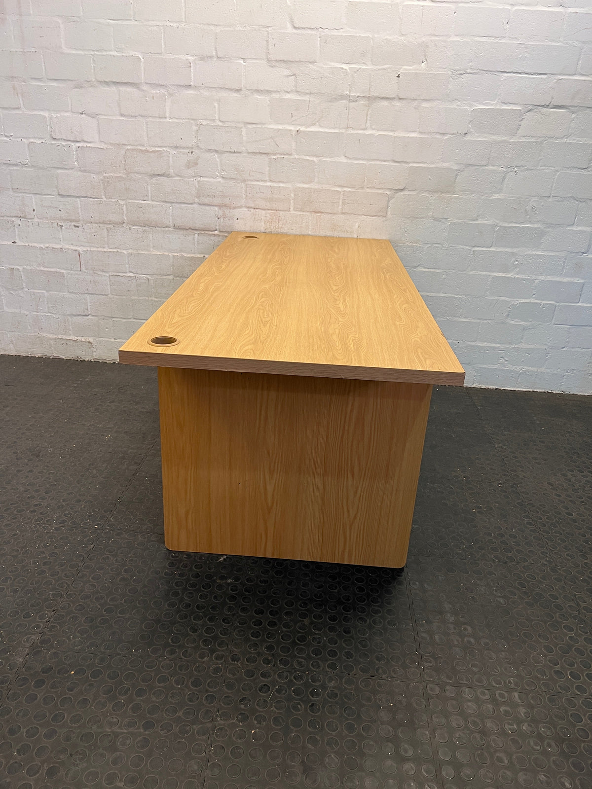 Wooden Print One Door Desk (RHS) - REDUCED