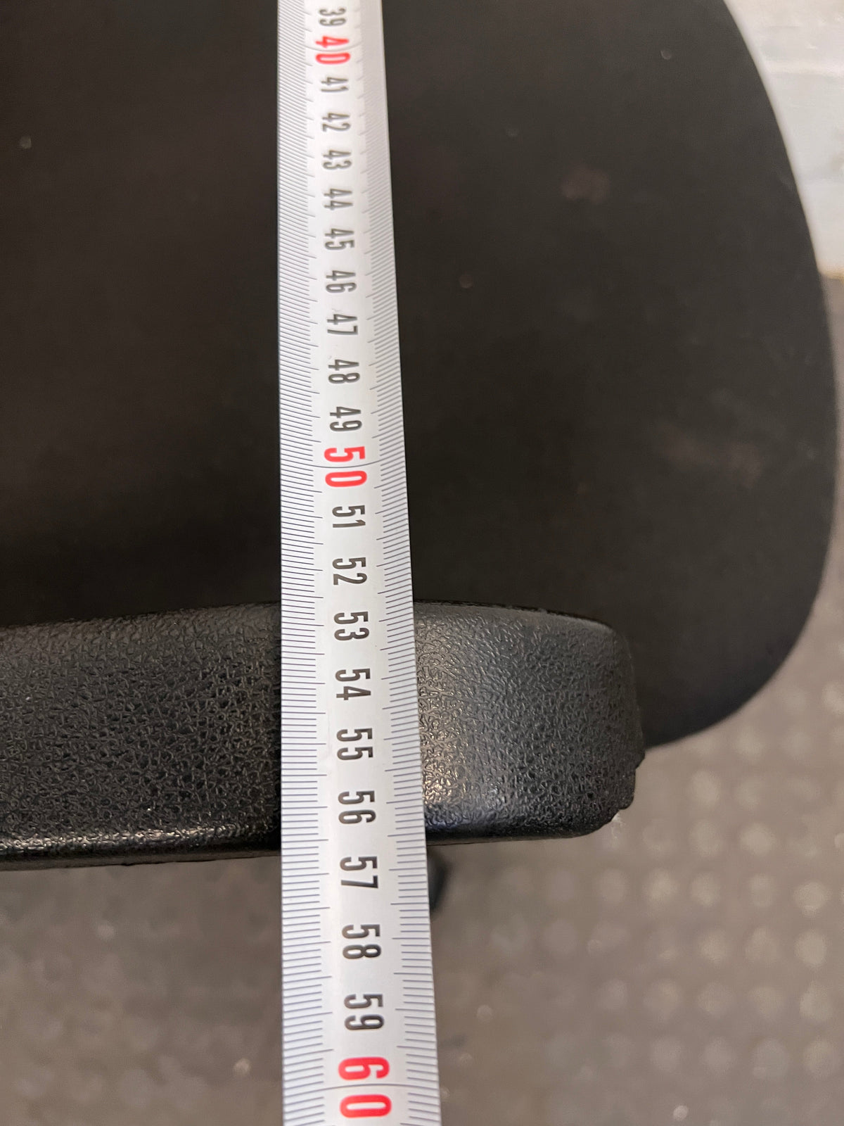 Black Highback Office Armchair on Wheels(Hydraulics Not Working)