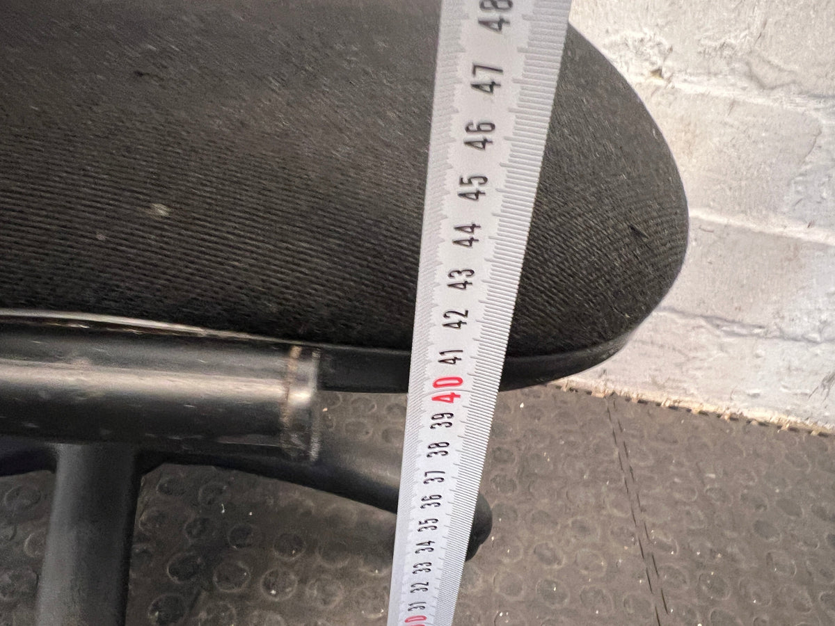 Black Highback Office Armchair on Wheels(Hydraulics Not Working)