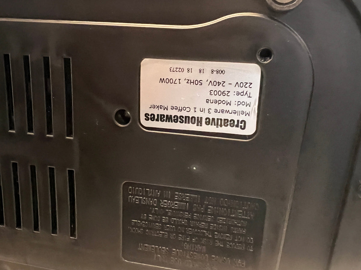 Mellerware Coffee Machine (no jug)