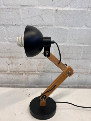 Adjustable Wooden Arm Desk Lamp