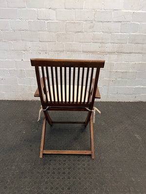 Wooden Slatted Patio Armchair