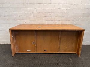 Oak Desk Seven Drawers Plus Keyboard Tray