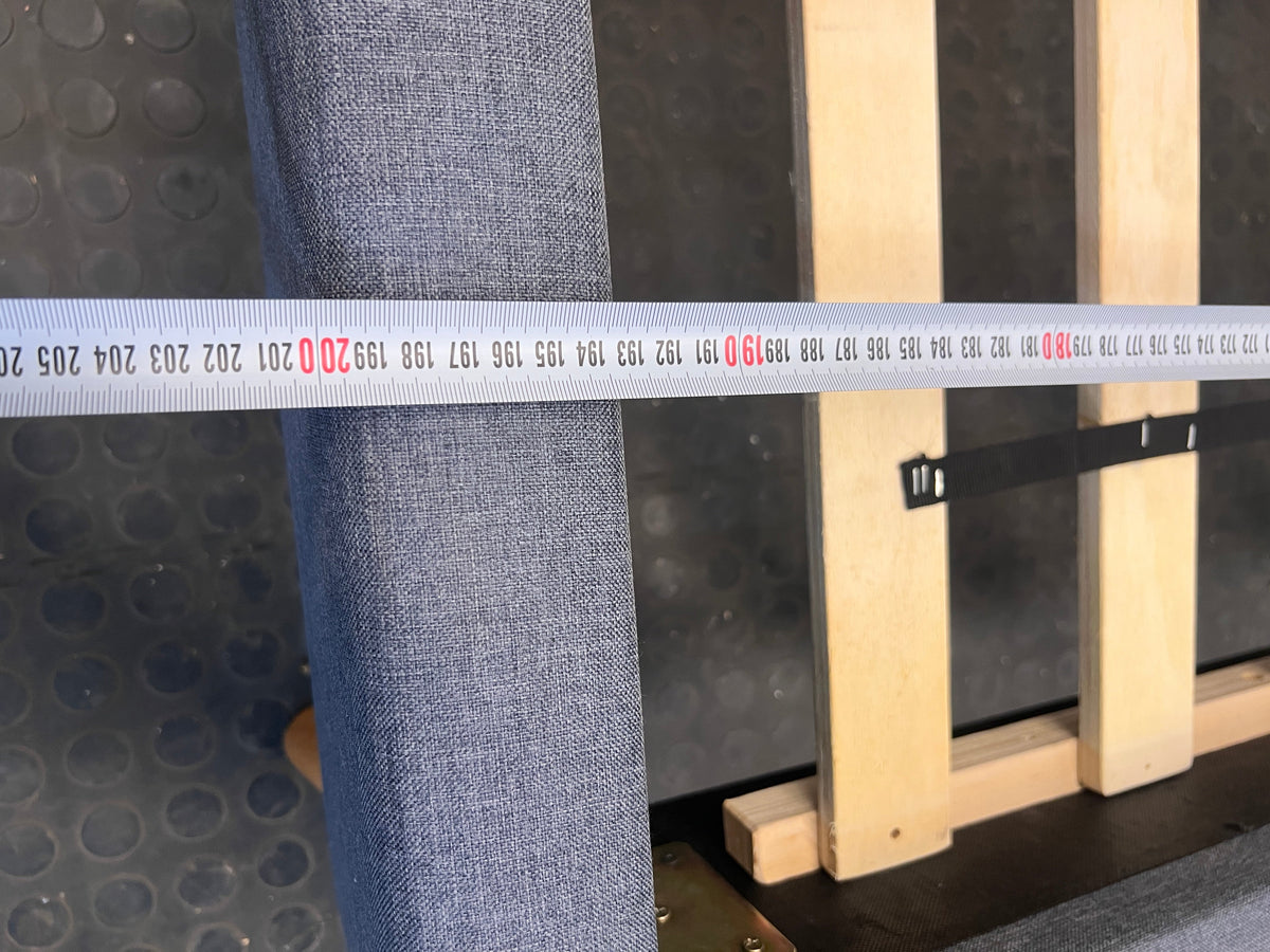 Grey Double Bed Base Frame (One Weak Leg on Headboard) - REDUCED
