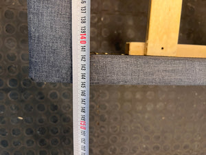 Grey Double Bed Base Frame (One Weak Leg on Headboard)