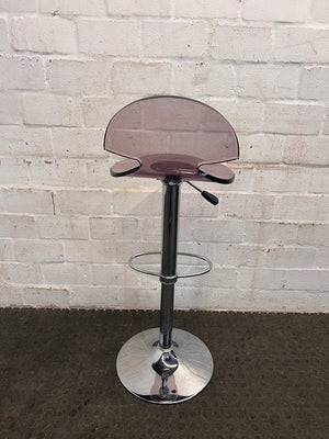 Clear Tinted Hard Plastic Counter Chair