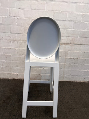 White Plastic Counter Chair