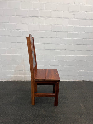 Hardwood Railway Sleeper Dining Chair - PRICE DROP