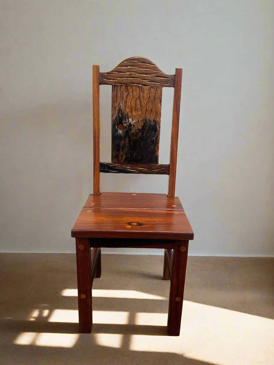 Hardwood Railway Sleeper Dining Chair - PRICE DROP