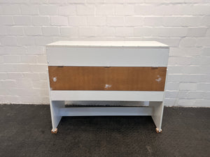 White Wooden Linen Cupboard - REDUCED