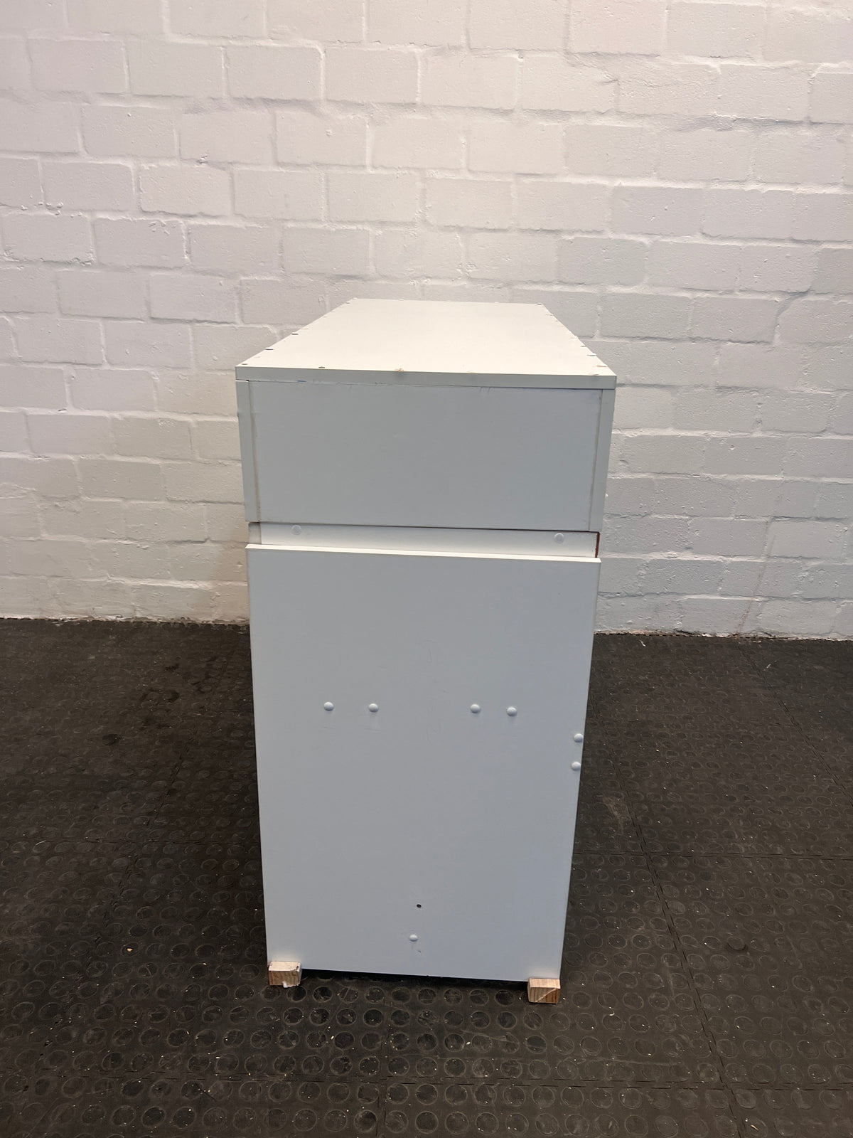 White Wooden Linen Cupboard - REDUCED
