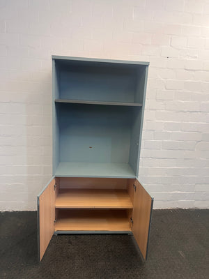 Blue Two Door TV Unit