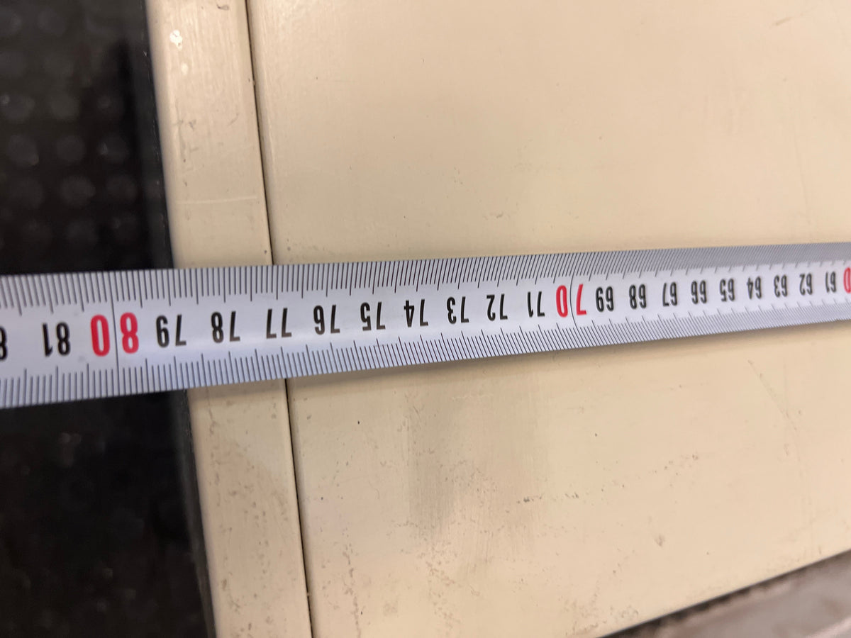 Cream Metal Three Drawer Filing Credenza - PRICE DROP