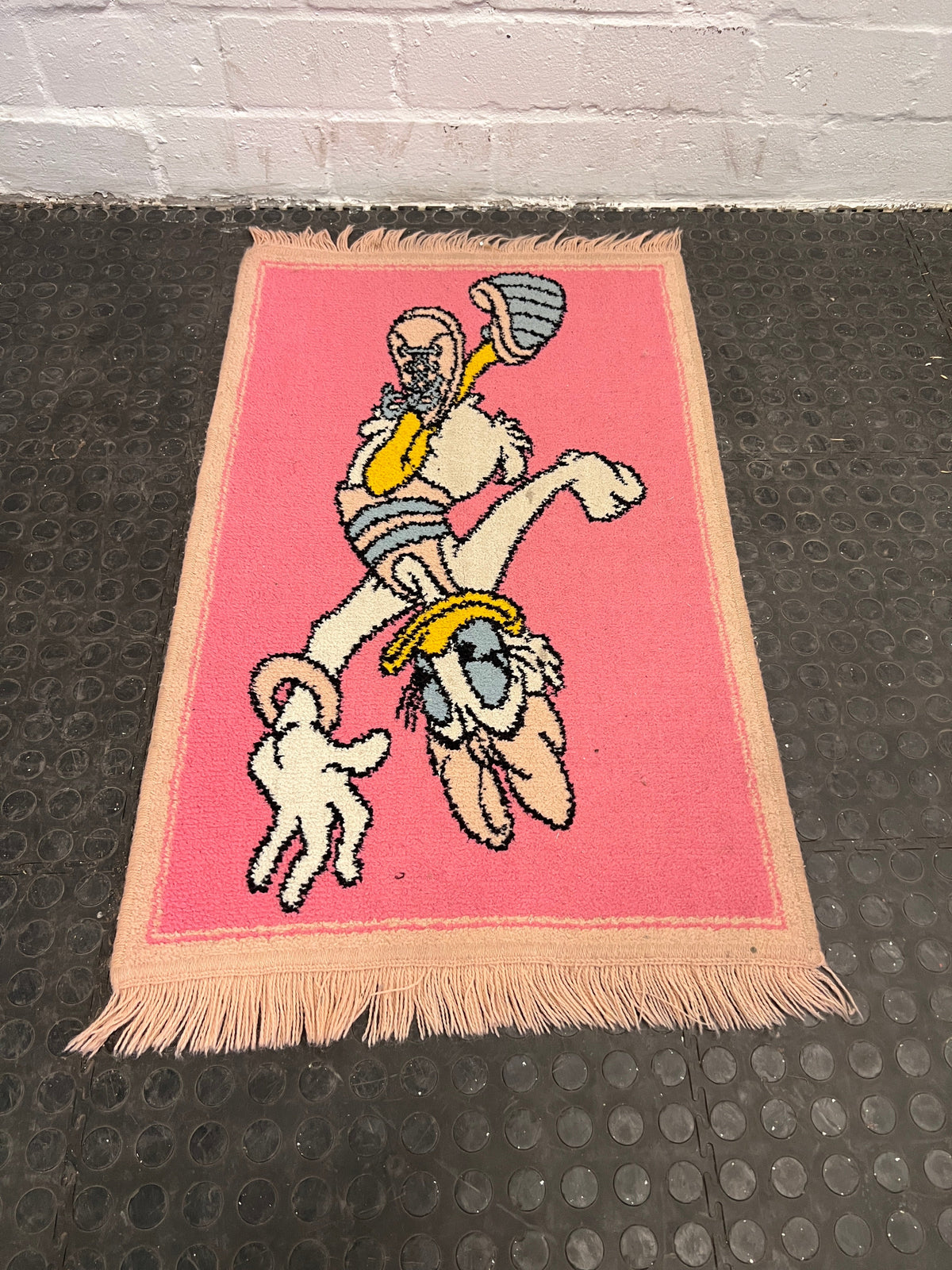 Pink Daisy Duck Rug 100 x 60cm